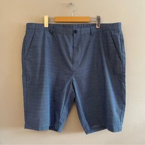 Calvin Klein Navy & White Flat Front Cotton Shorts – Size 40 EUC